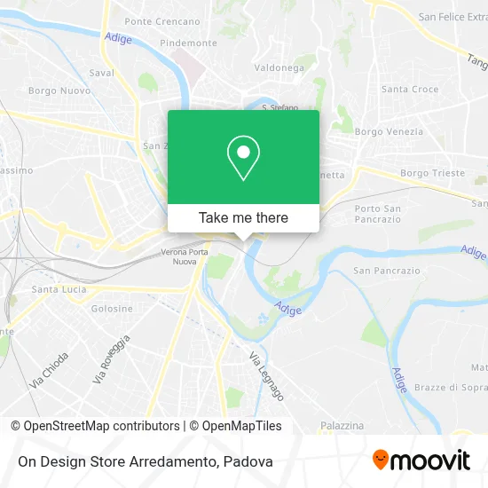 On Design Store Arredamento map