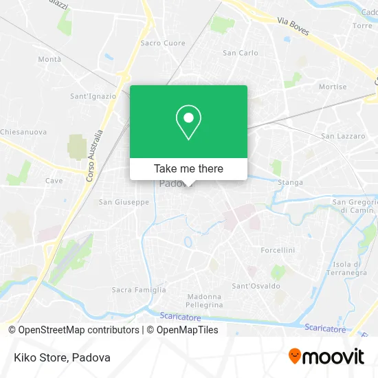 Kiko Store map