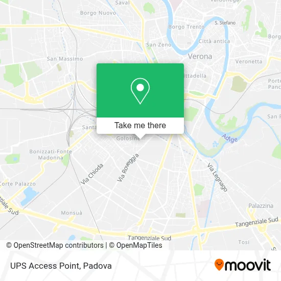 UPS Access Point map
