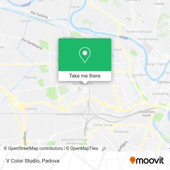 V Color Studio map