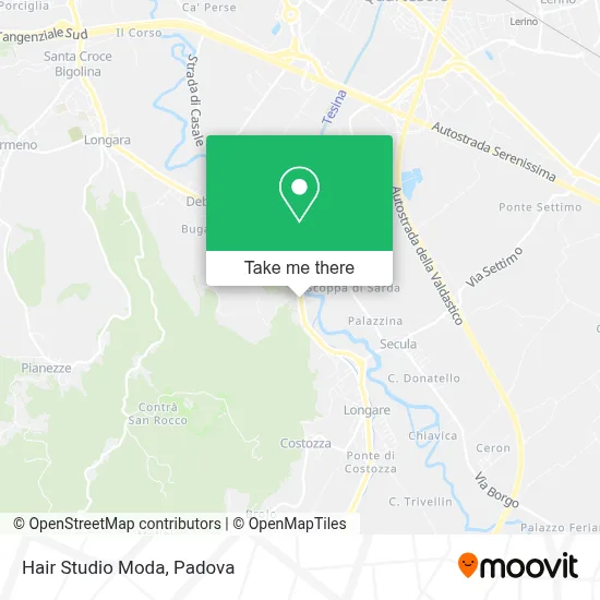 Hair Studio Moda map