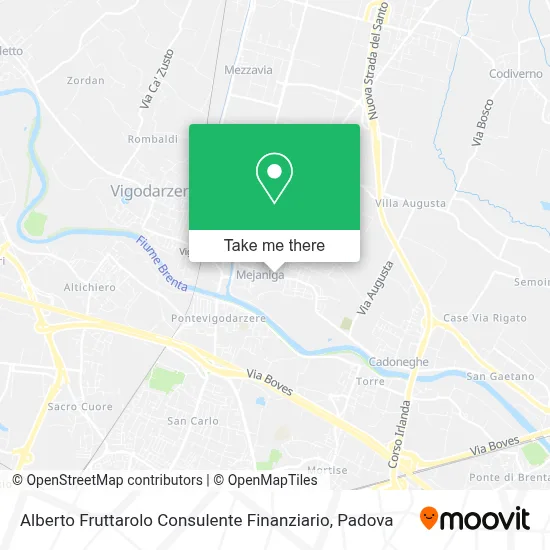 Alberto Fruttarolo Consulente Finanziario map