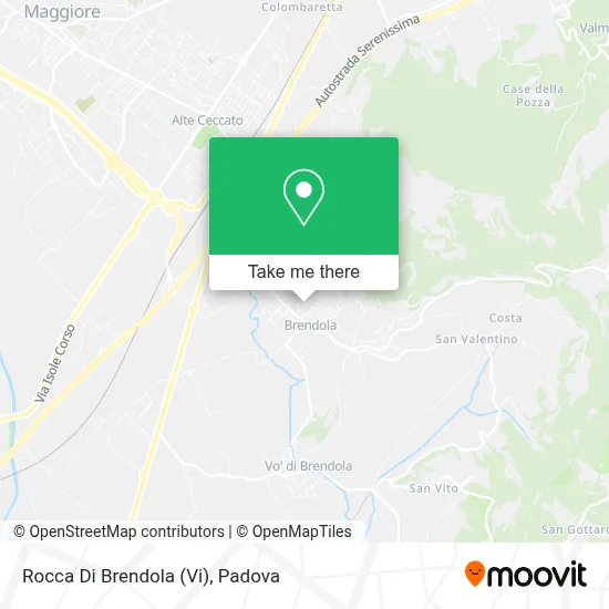 Rocca Di Brendola (Vi) map