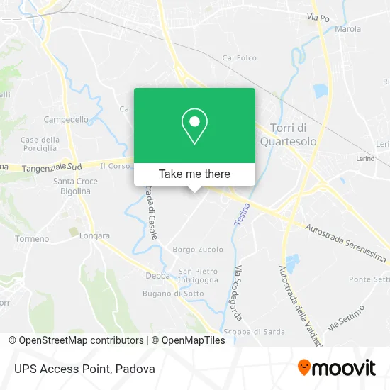 UPS Access Point map