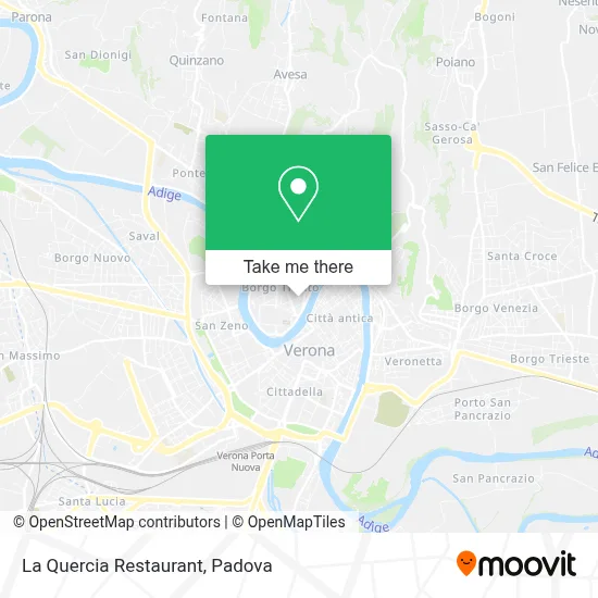 La Quercia Restaurant map