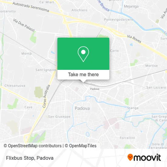 Flixbus Stop map