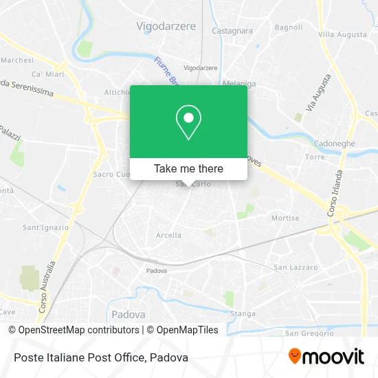 Poste Italiane Post Office map