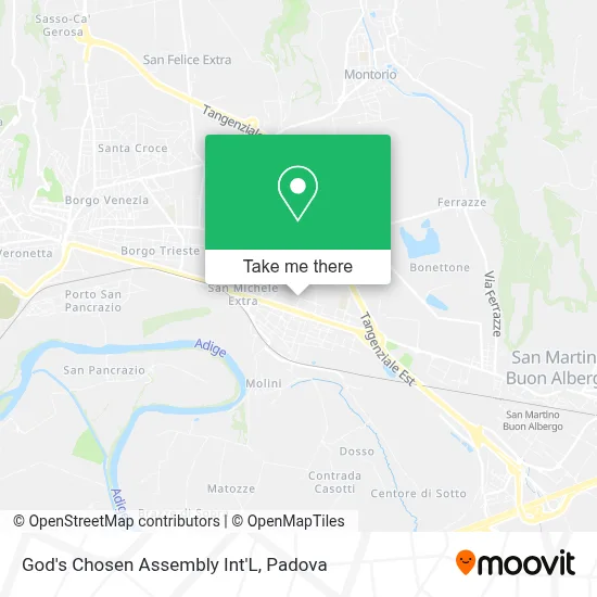 God's Chosen Assembly Int'L map