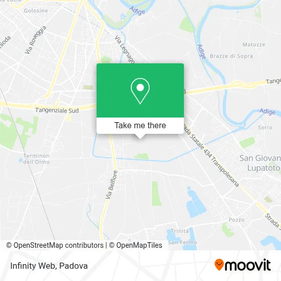 Infinity Web map