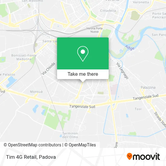 Tim 4G Retail map