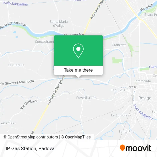 IP Gas Station map