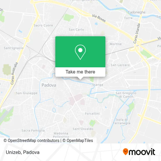 Unizeb map
