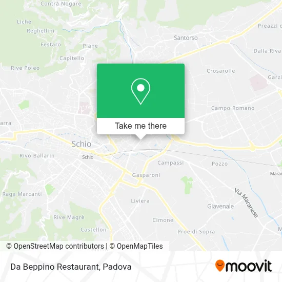Da Beppino Restaurant map