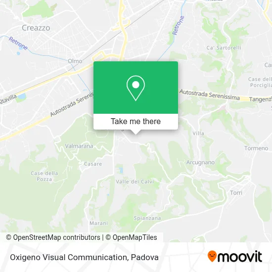 Oxigeno Visual Communication map