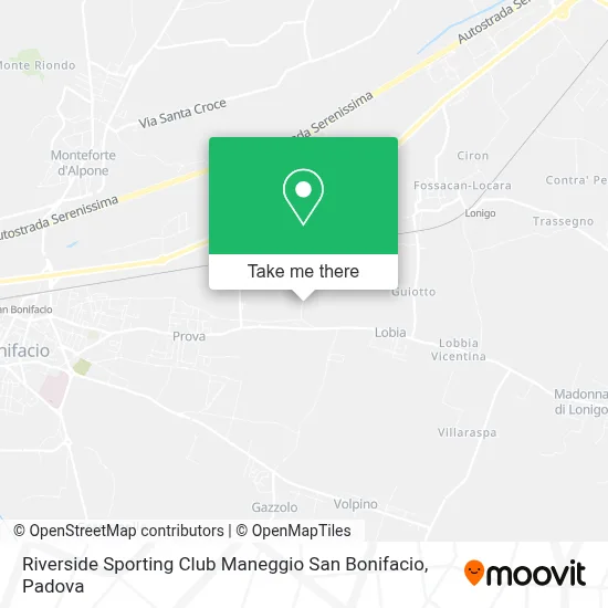 Riverside Sporting Club Maneggio San Bonifacio map