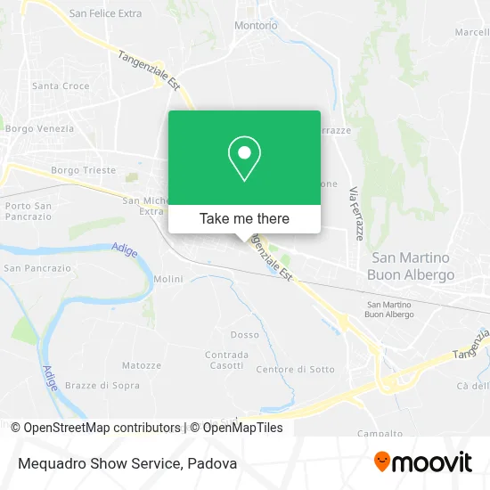 Mequadro Show Service map