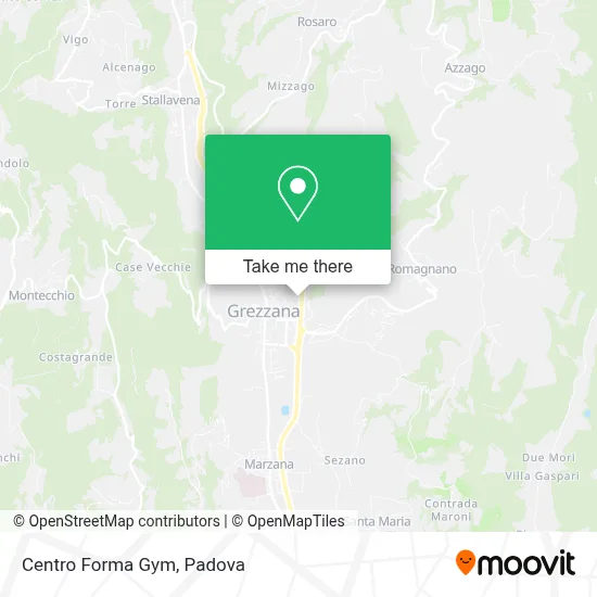 Centro Forma Gym map