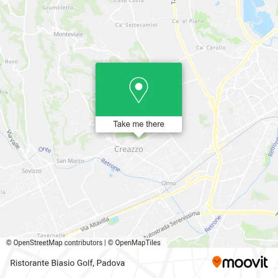 Ristorante Biasio Golf map