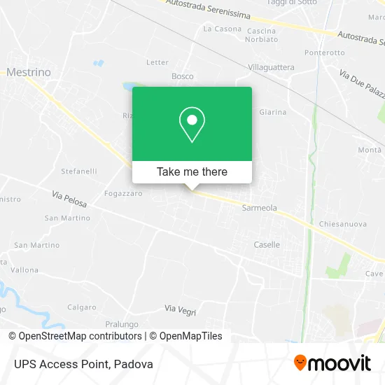 UPS Access Point map