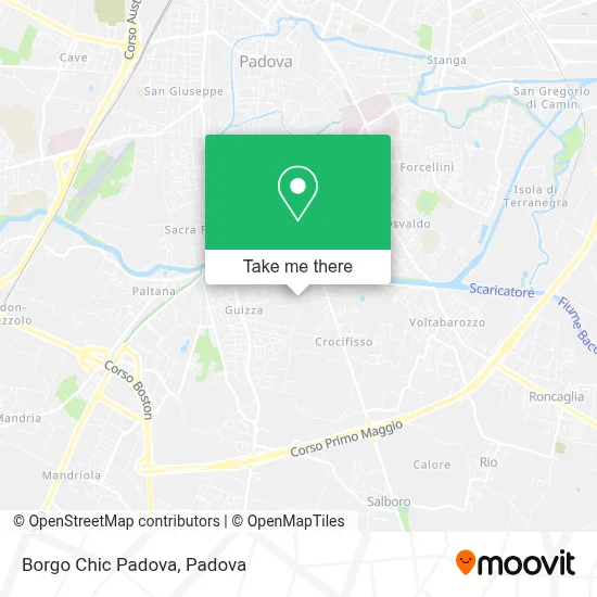 Borgo Chic Padova map