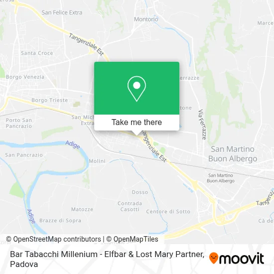 Bar Tabacchi Millenium - Elfbar & Lost Mary Partner map