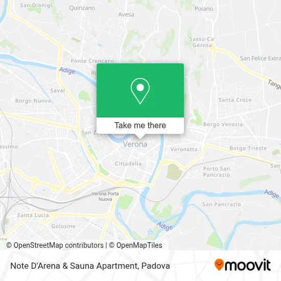 Note D'Arena & Sauna Apartment map