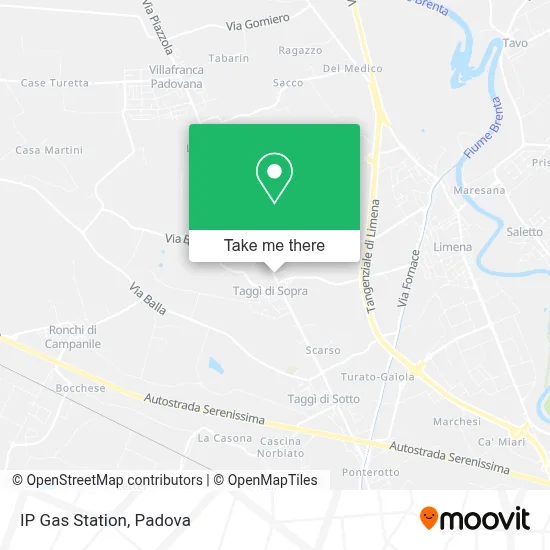 IP Gas Station map