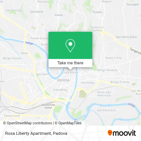 Rosa Liberty Apartment map