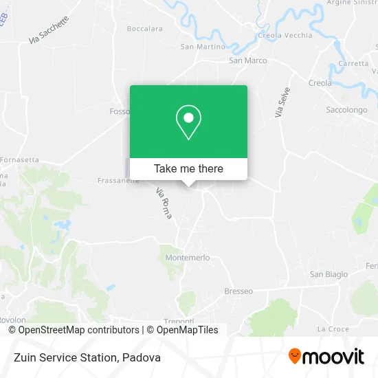 Zuin Service Station map
