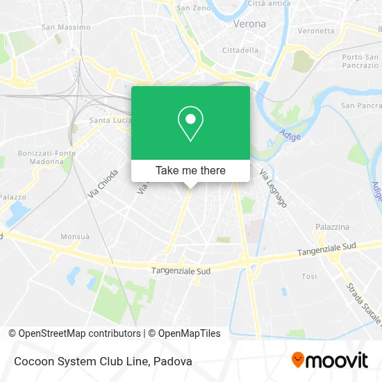 Cocoon System Club Line map