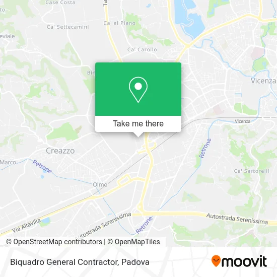 Biquadro General Contractor map