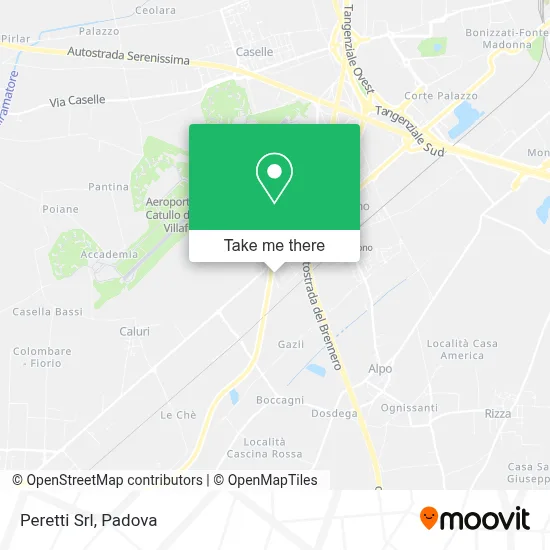 Peretti Srl map