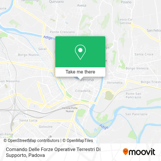 Comando Delle Forze Operative Terrestri Di Supporto map