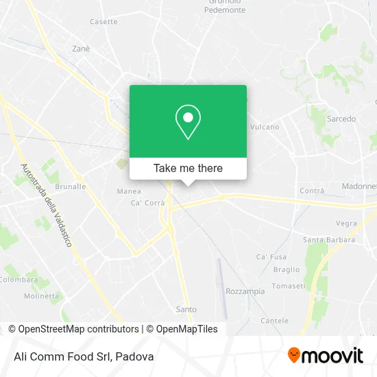 Ali Comm Food Srl map