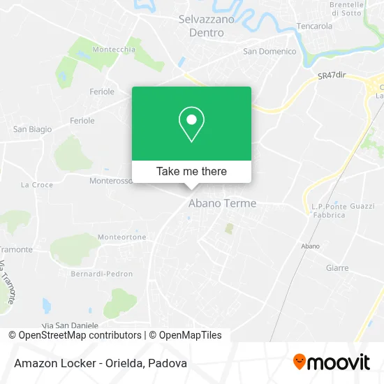 Amazon Locker - Orielda map