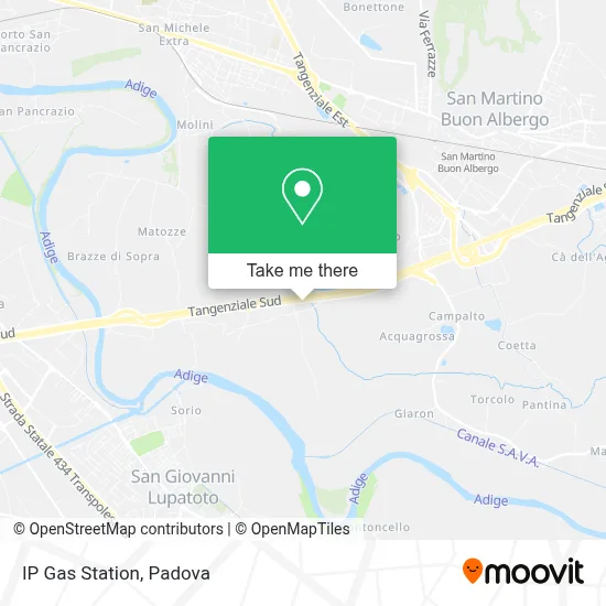 IP Gas Station map