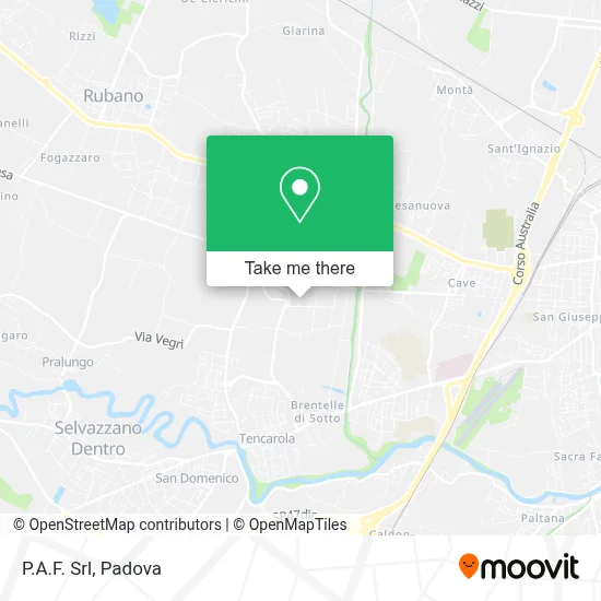 P.A.F. Srl map
