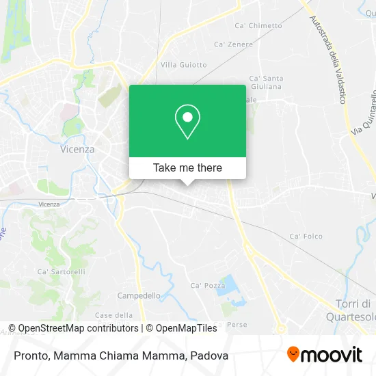 Pronto, Mamma Chiama Mamma map
