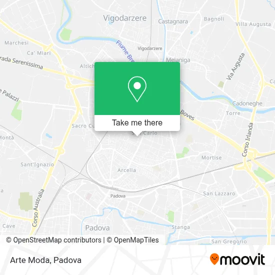 Arte Moda map