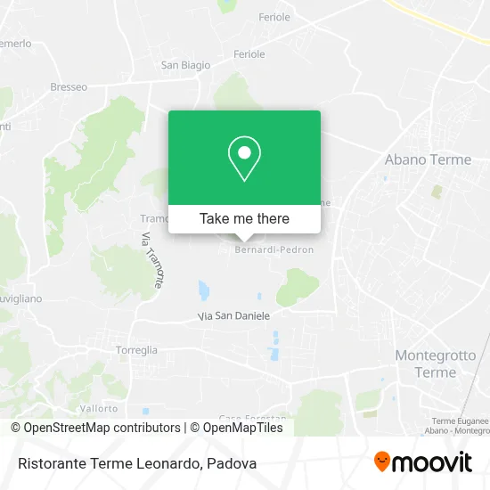 Ristorante Terme Leonardo map