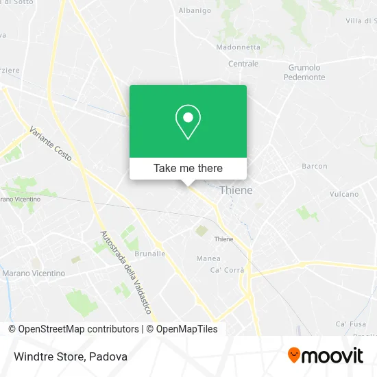 Windtre Store map