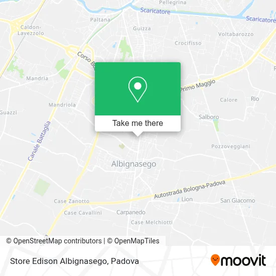 Store Edison Albignasego map