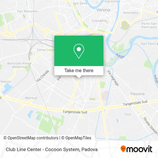 Club Line Center - Cocoon System map