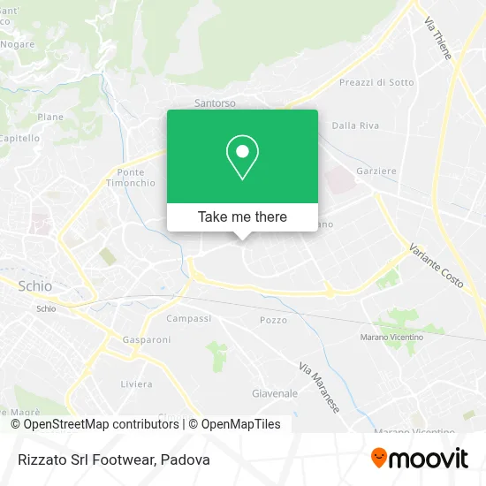 Rizzato Srl Footwear map