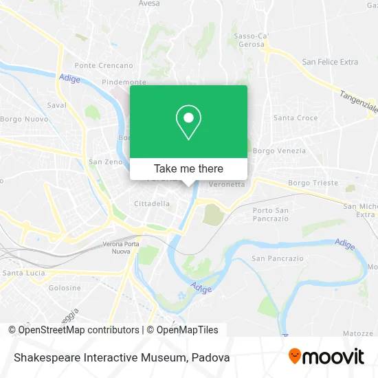 Shakespeare Interactive Museum map