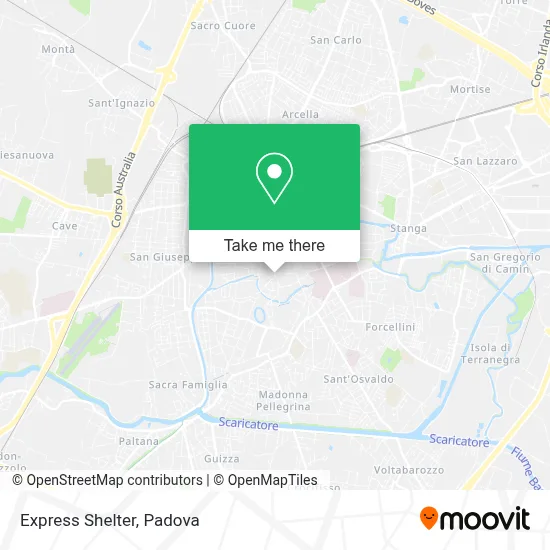 Express Shelter map