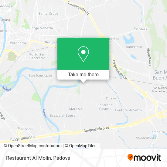 Restaurant Al Molin map