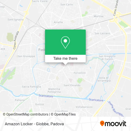 Amazon Locker - Giobbe map