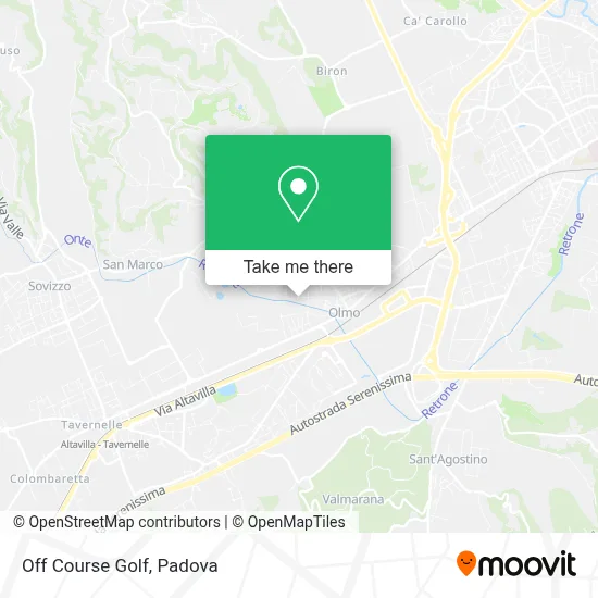 Off Course Golf map