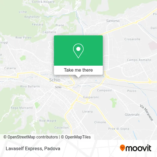 Lavaself Express map